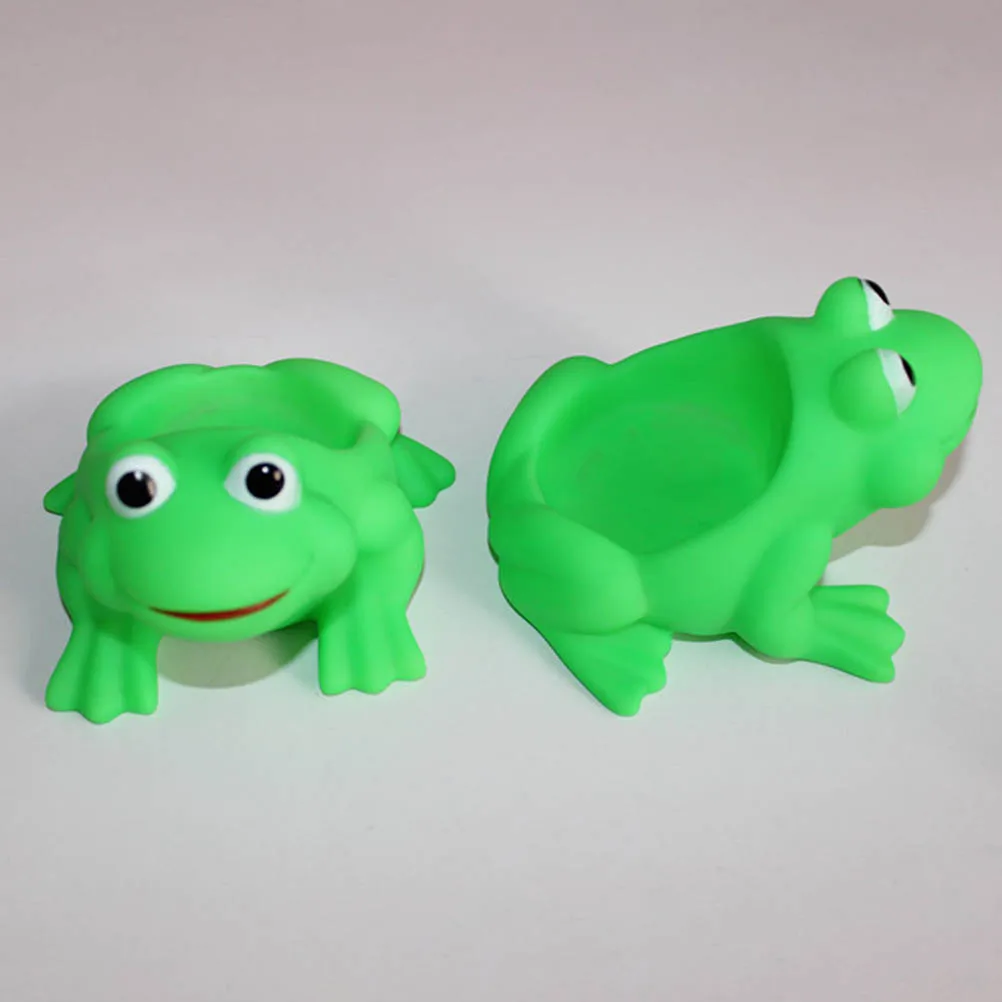 4 шт./лот лягушка плавающая игрушка для купания в ванной водные игрушки сжимаемая