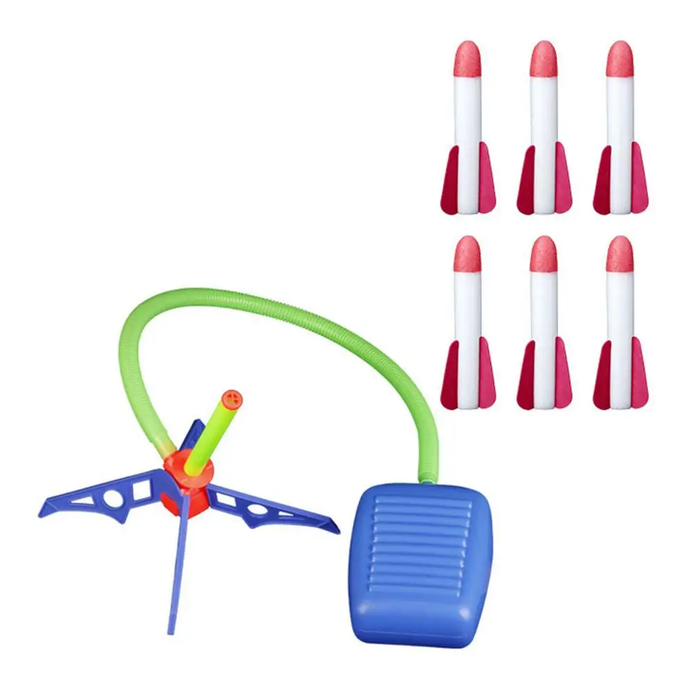 

Adjustable Stomp Rockets Launcher Skyrockets Toy Pedal Launch Belt Outdoor Sports Games Step Pump Air Pressed Stomps Tools