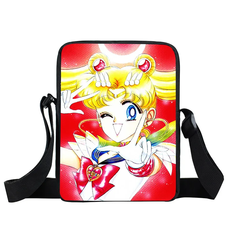 xkbmsn106 Аниме Сейлор Мун сумка-мессенджер SailorMoon Кристалл девушки мини-сумка на плечо женские сумки на каждый день Детские Школьные сумки Дети крест книжная сумка - Цвет: xkbmsn106