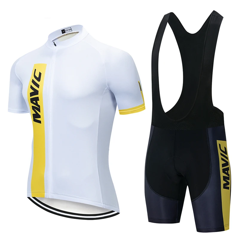 

2021 Summer MAVIC Cycling Jersey Short Sleeve Set Maillot Ropa Ciclismo Uniformes Quick-dry Bike Clothing MTB Cycle Clothes