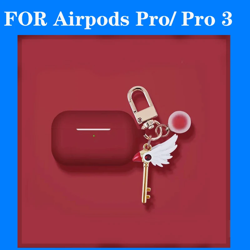 Чехол для AirPods Pro, роскошный чехол с кольцом для ключей, чехол для ключей с сердечком, мультяшный брелок для Air pods 2, силиконовый беспроводной чехол для наушников - Цвет: K8 for airpods Pro