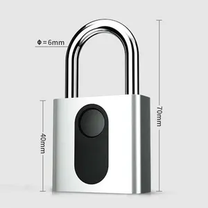 automatic fingerprint lock nokelock electronic padlock iron door locker luggage lock travel business office free global shipping