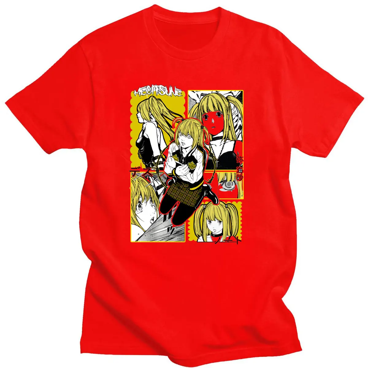 

Japan Manga Tee Death Note Misa Amane Tshirt Men Cute T-shirt Fashion Unisex All-match Cool Graphic Summer New Style Streetwear