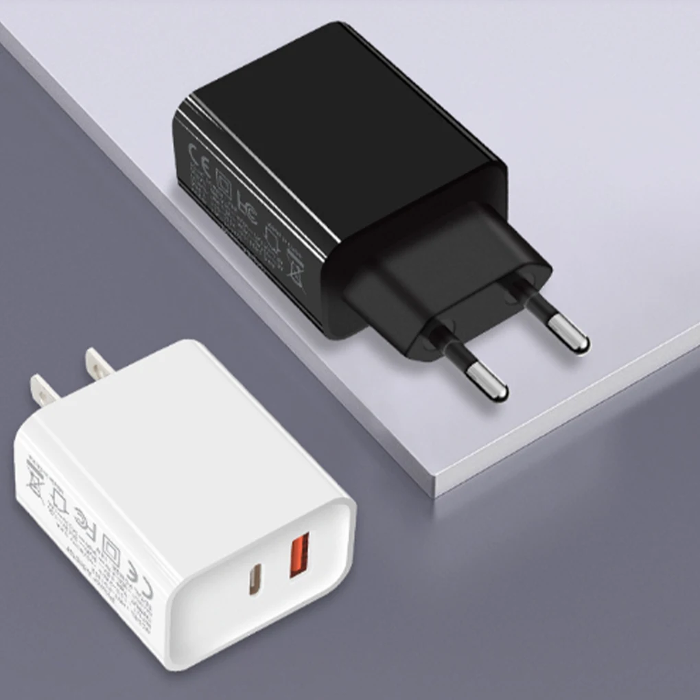 

18W PD USB Type C+A Fast Charger Adapter Charging For IPhone 12 Mini Pro Wall Mobile Charge for Samsung for Xiaomi EU US Plug