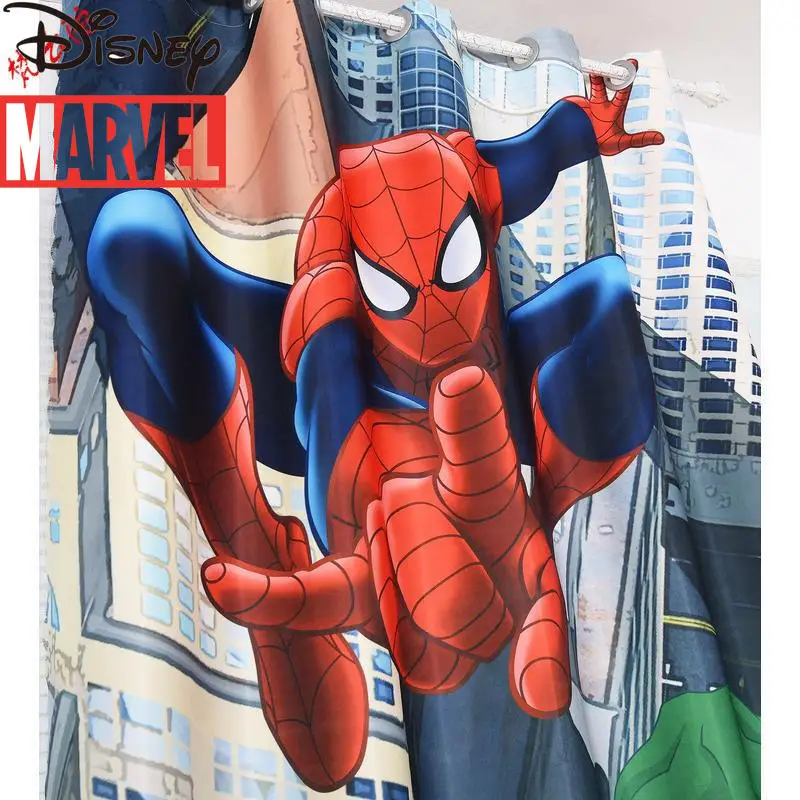 

Disney Cartoon Marvel Captain Spiderman Blackout Curtains Children's Room Boys Boys Room Bedroom Curtains