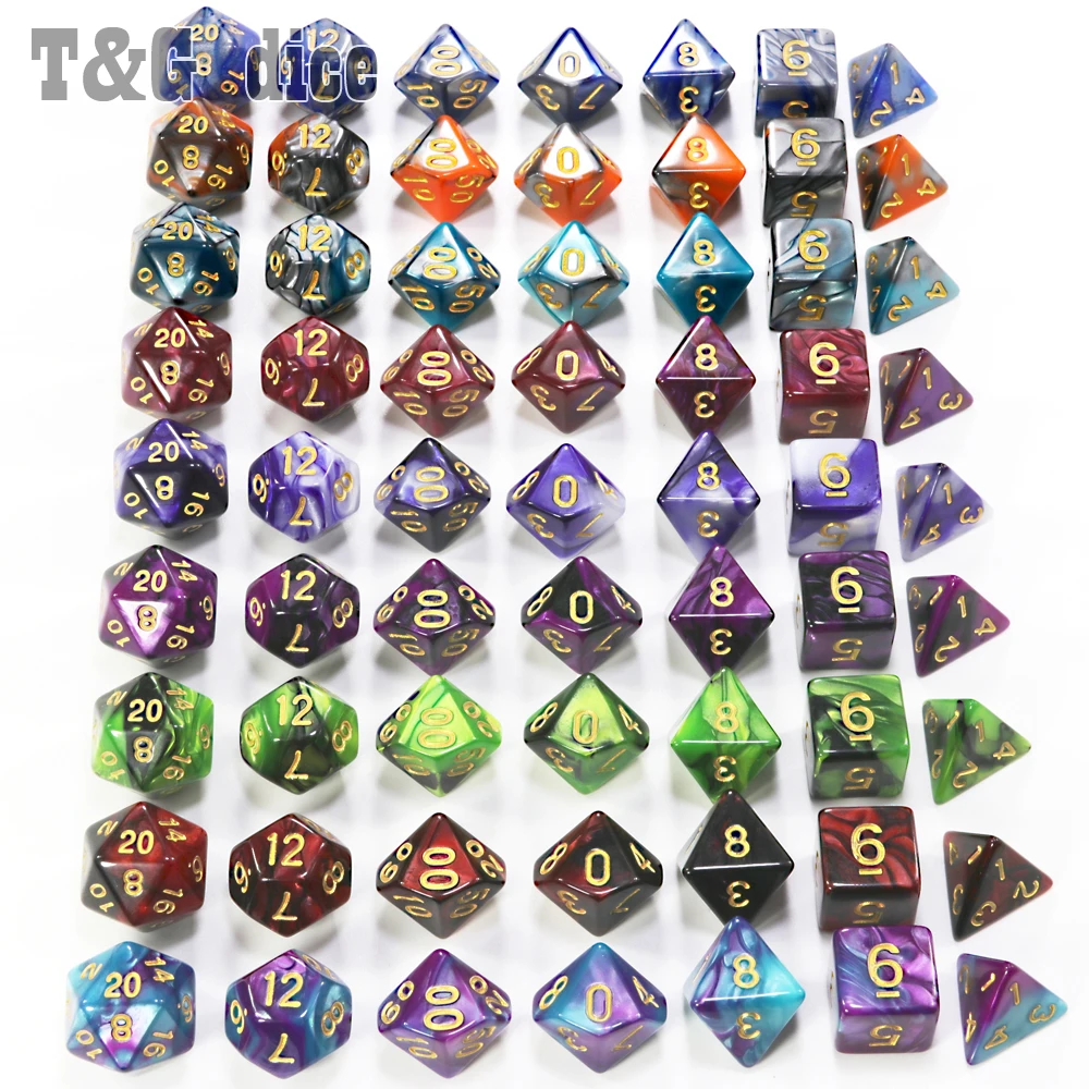 9 цветов на выбор DND Mix сумка в кости Детские пластиковые кубики подарок день