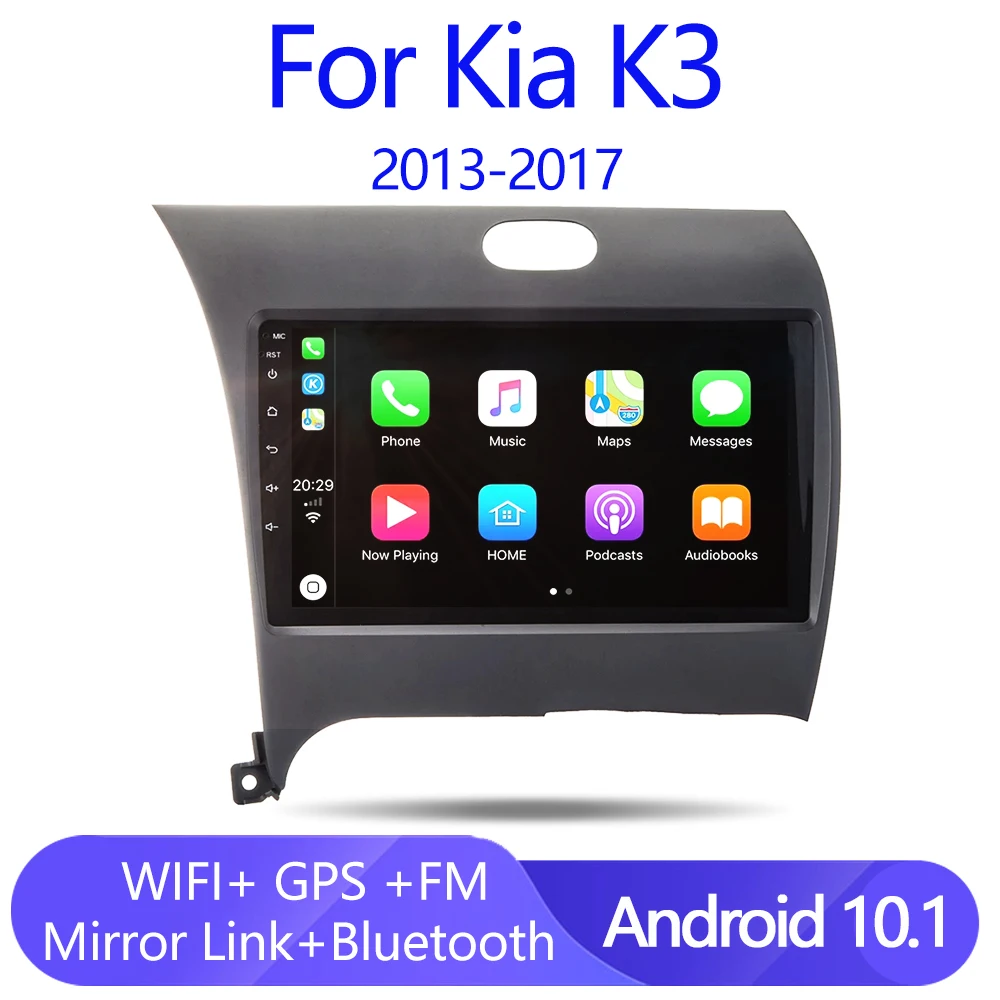 

Автомобильный GPS-навигатор для Kia CERATO K3 FORTE 2013-2017, автомобильное радио, стерео, мультимедийный DVD-плеер с BT, Wi-Fi, Mirror Link