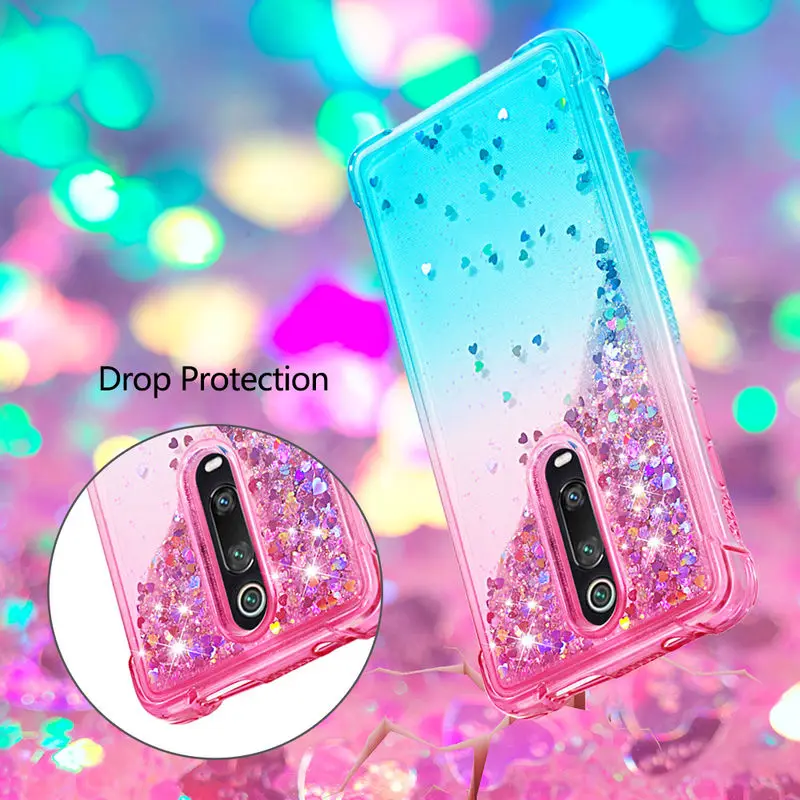 

Xiaomi Redmi K20 Case TPU Silicon Soft Cover For Xiaomi Redmi K 20 K20 Pro Mi 9T Mi 9T Pro Liquid Glitter Quicksand Phone Cases