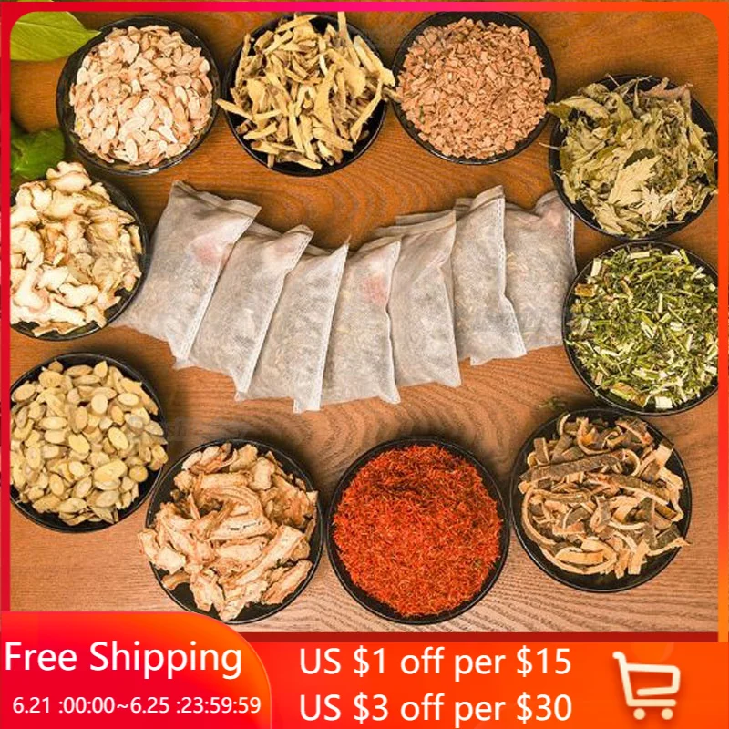 

30PCS*30G 10 Flavors Foot Bath Powder Bathing Detox Pure Flavor Dense Scent Brown-Bright Insomnia Dysmenorrhea Foot SPA Massage