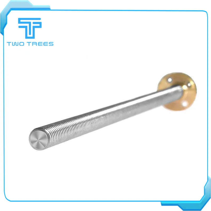 2 шт./лот 3d принтер T8 ведущий винт шаг мм свинец диаметр 8 200 250 300 350 400 450 500 с гайкой