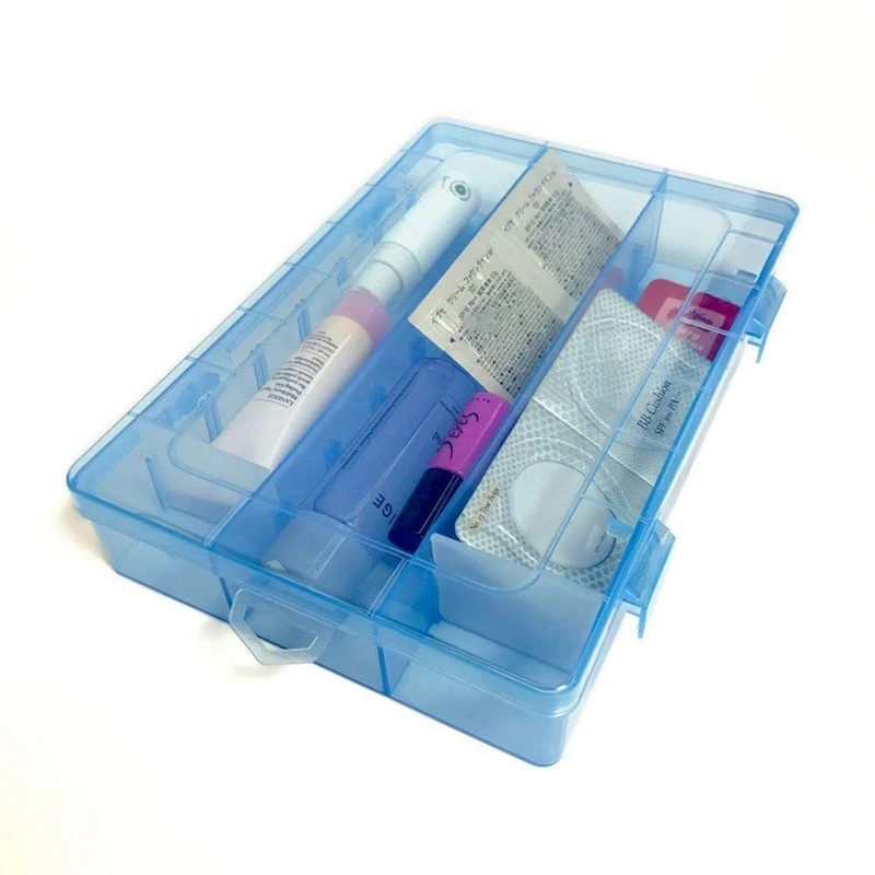 Регулируемый 24 отсека слот пластиковый ящик для хранения ювелирных изделий