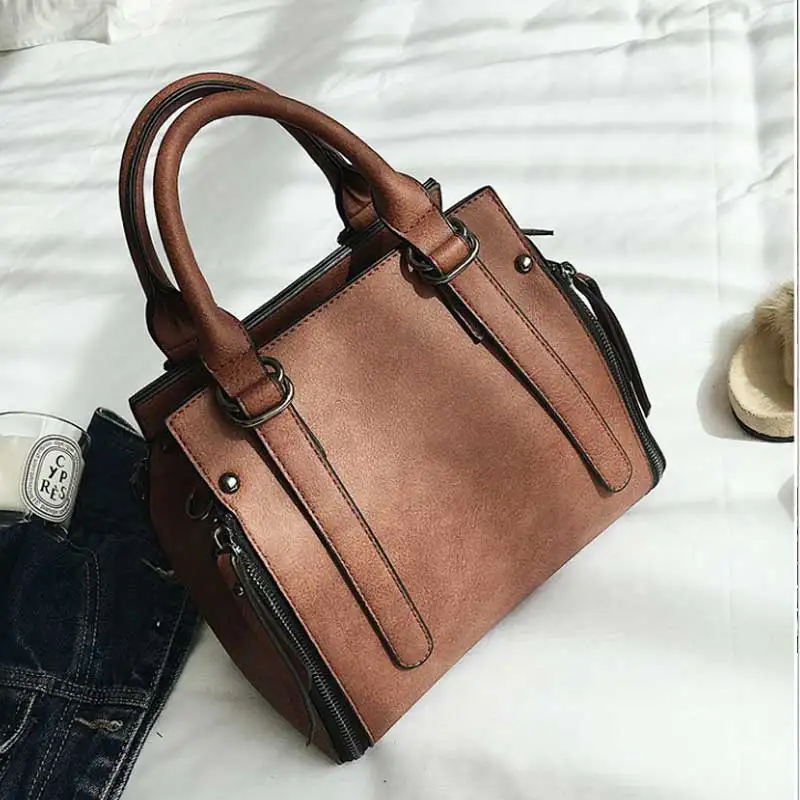 Винтажная дамская сумочка брендовый клатч через плечо из искусственной кожи с