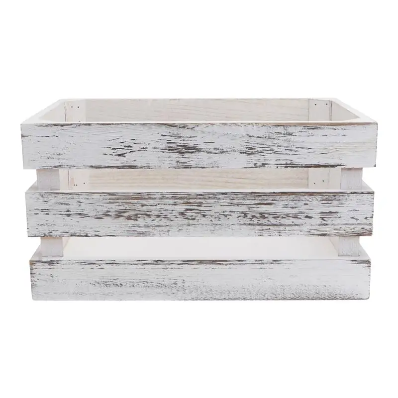 

1 Pc Multipurpose Storage Container Supermarket Shelf Crate Wooden Crate Storage Box Supermarket Display And Decoration Box