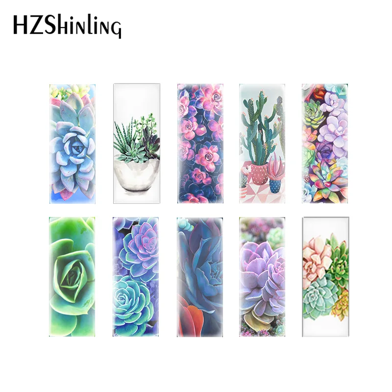 

Новинка 2020, красочные суккуленты, фото, кабошоны, суккуленты, стеклянные, квадратные, в форме сердца, овальные украшения