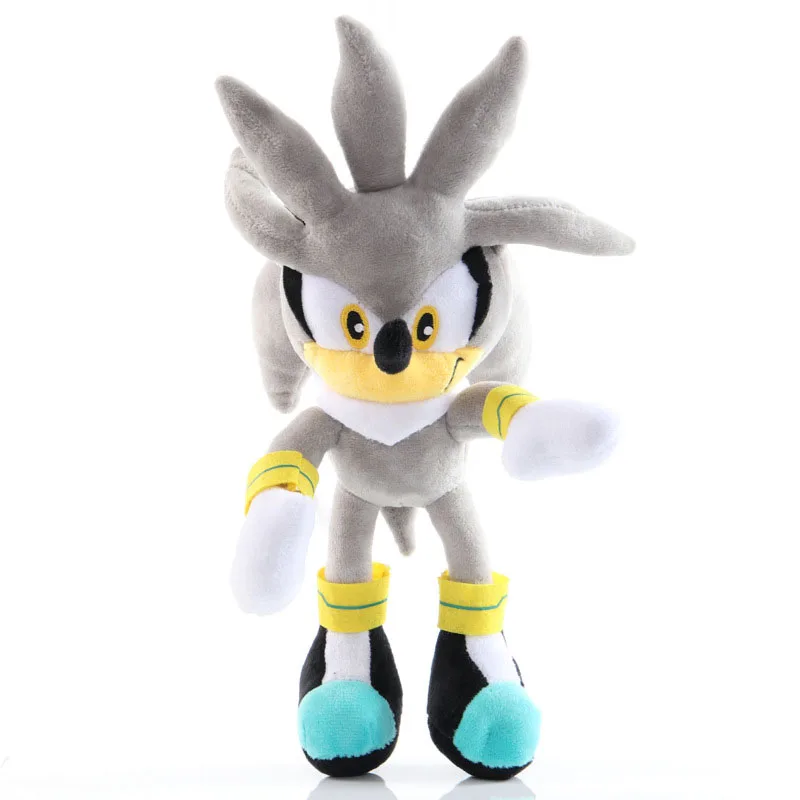 1pcs 23-26cm Sonic Plush Doll Toys Black Blue Yellow Soft Stuffed Toy for Children Kids Birthday Best Gift | Тематическая одежда и