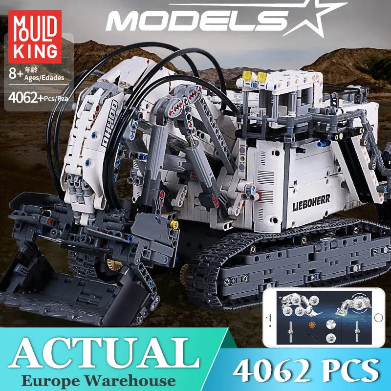 Конструктор MOULD KING R9800 Terex RH400 с программированием через приложение и дистанционным управлением для детей.