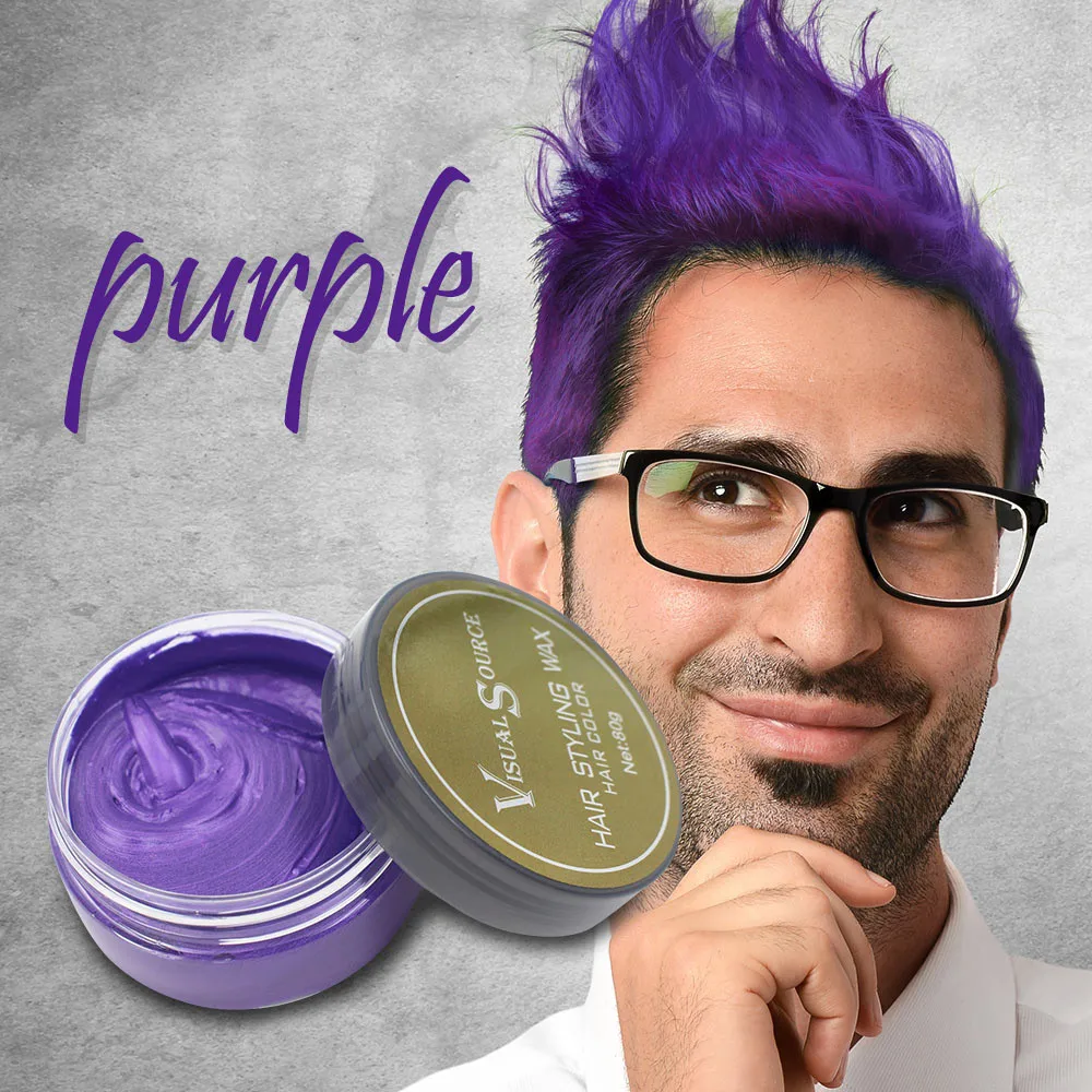 Горячая Мода для укладки волос, воск для волос, цвет 80 г, матовый воск для волос для мужчин и женщин, пепельная краска для волос, серая грязь, временная Прямая поставка