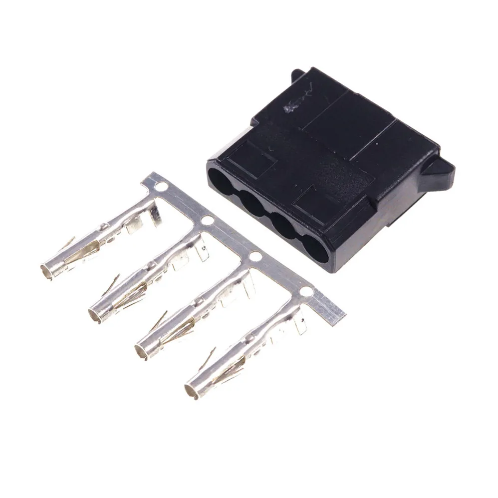 10 комплектов 4 контакта D образная вилка штекер + гнездо обжимные контакты провода