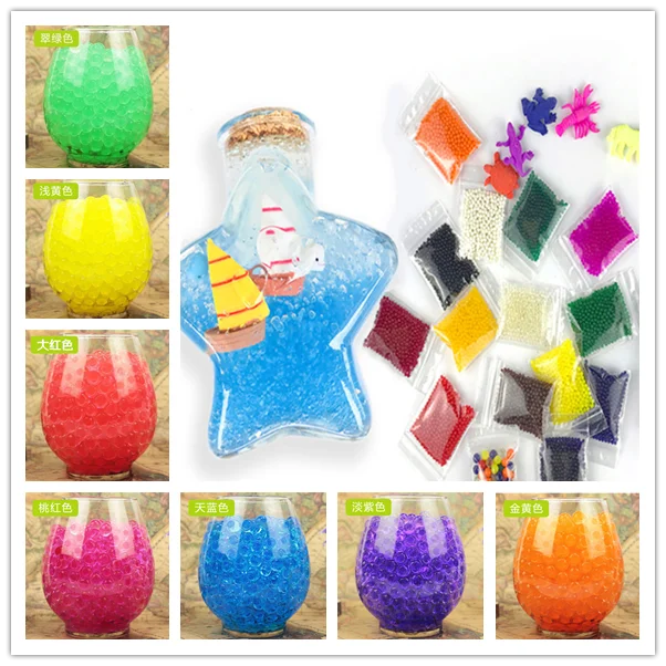 100 шт. большая акция домашний декор кристалл грунт гидрогель вода бусина растения