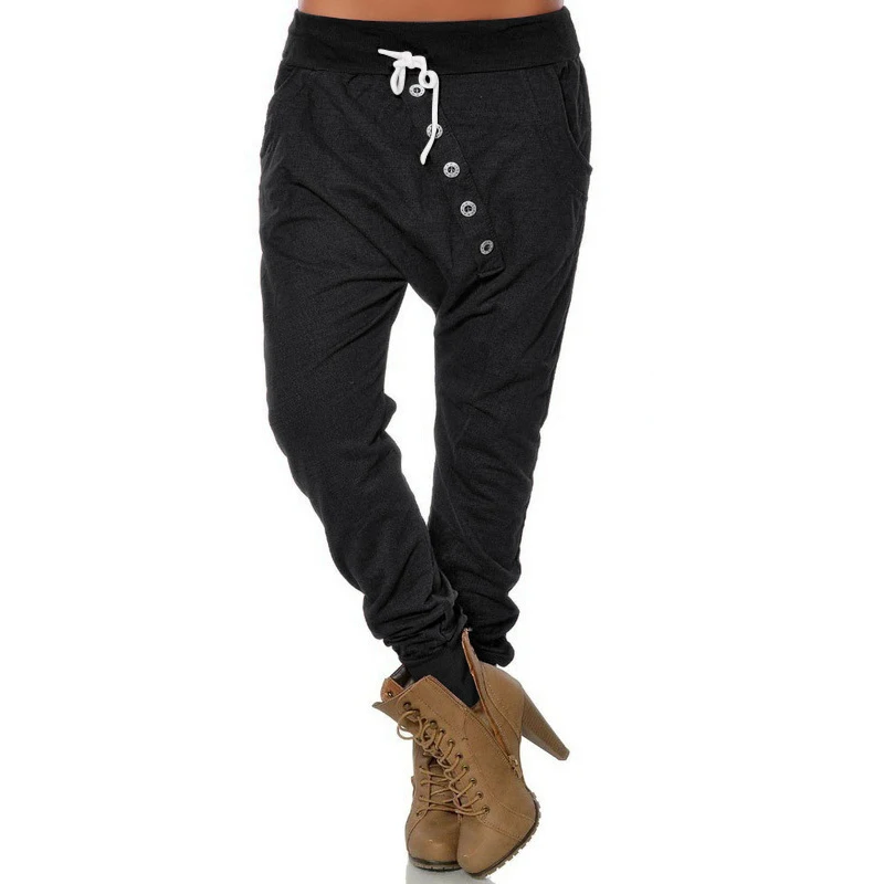 Женские шаровары с высокой талией женские модные обтягивающие брюки завязками