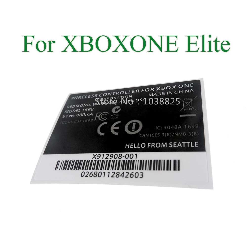 30 шт./лот для беспроводного контроллера xbox one elite черная наклейка на заднюю панель