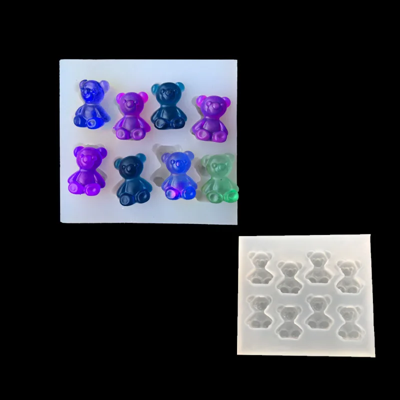 

DIY Cavity Silicone Gummy Bear Chocolate Candy Maker Ice Tray Jelly Moulds Cake Tools