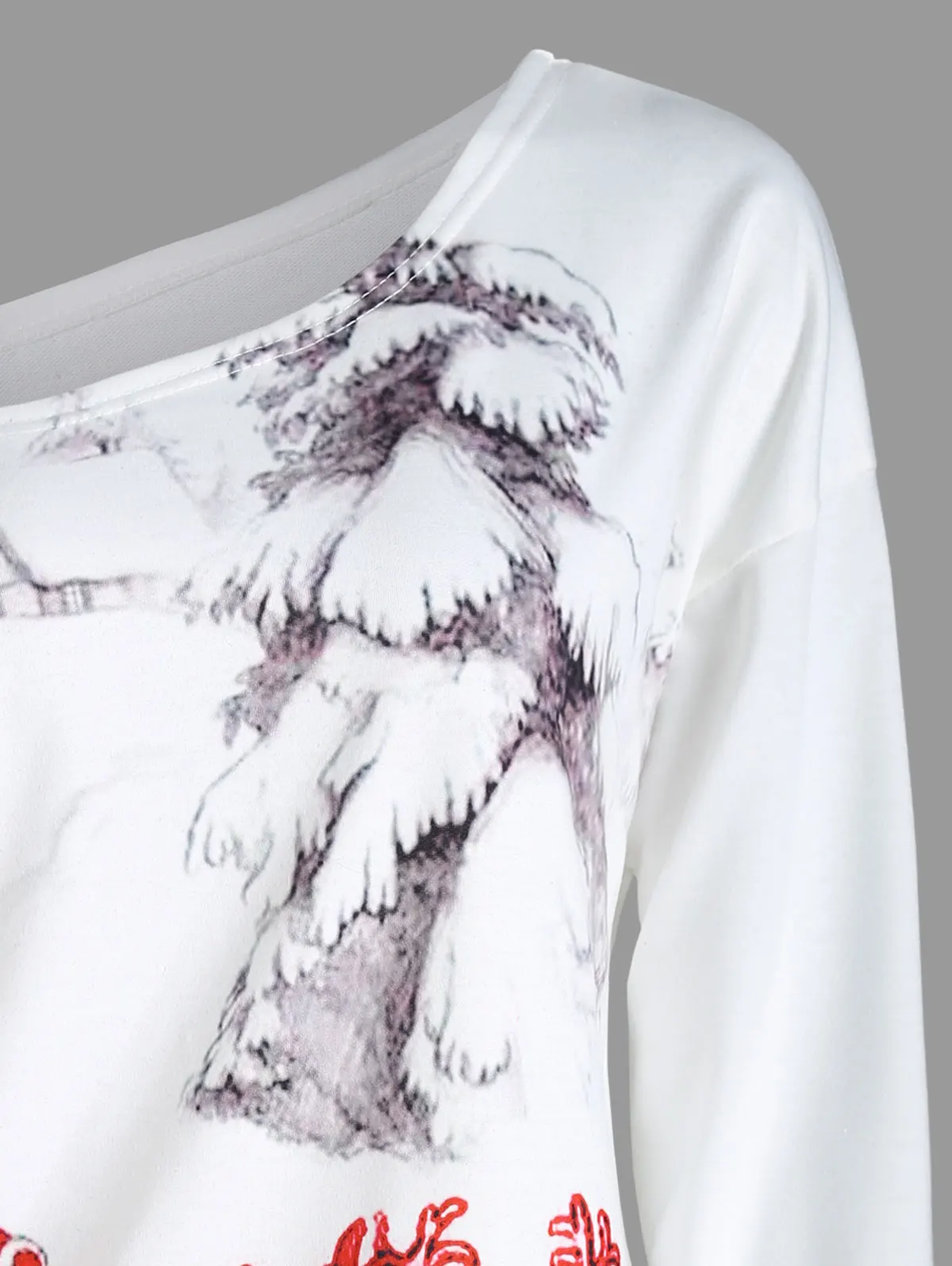 ROSEGAL/свитер с длинными рукавами и принтом Санта Клауса на Рождество большие