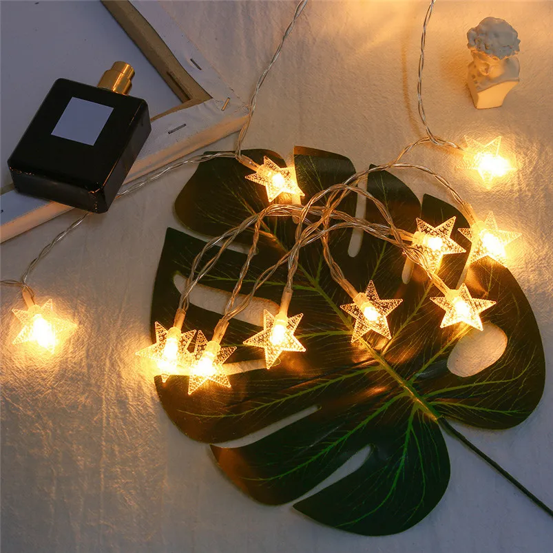 

Star LED Light String Twinkle Garlands USB Powered Christmas Lamp Holiday Party Wedding Decorative Fairy Lights 30SEP03