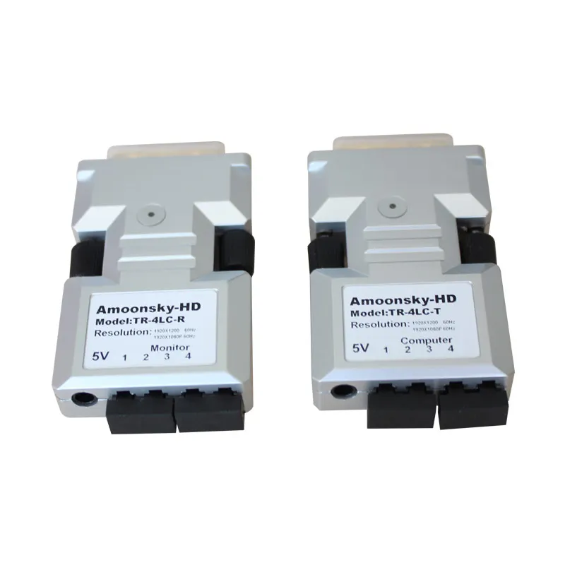 DTR4L DVI оптический приемник и передатчик Multimode Fiber может передавать расстояние 500 м