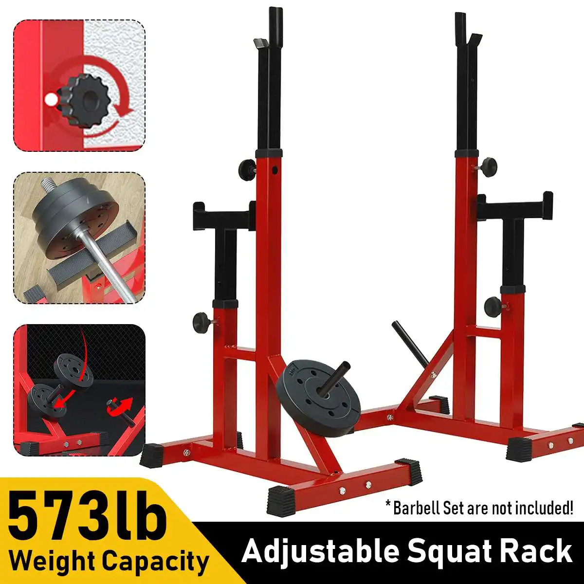 

Multifunction Barbell Squat Stand Split Barbell Rack Adjustable Body Frame Weight Lifting Barbell Rack Home Gym Equipments