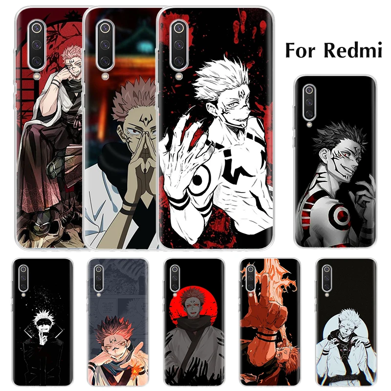 

Jujutsu Kaisen Anime For Redmi 9 9A 9C 9T 10X Case For Redmi 5 Plus 6 Pro 6A 7 7A 8 8A Phone Cover Soft Anti-fall Protect Shell