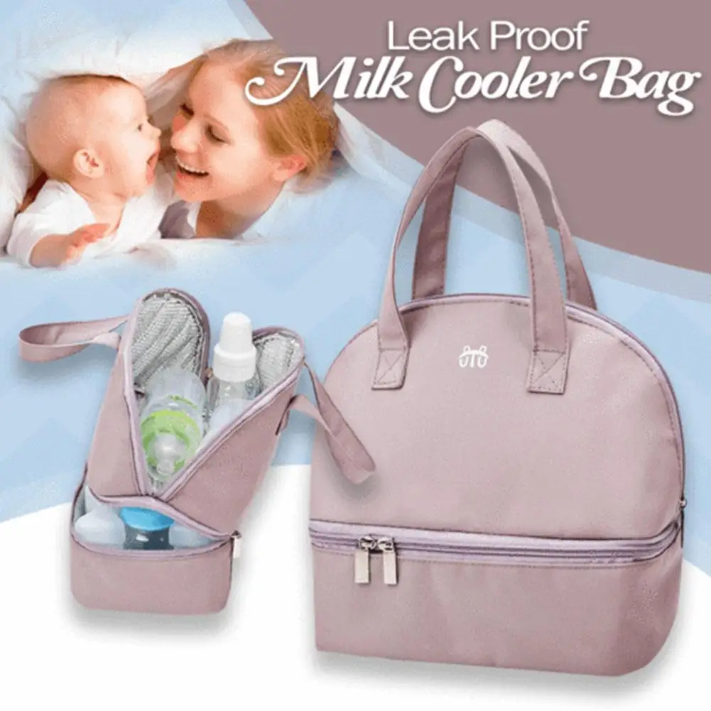 

Портативная сумка, многофункциональная сумка для сохранения грудного вскармливания и молока, сумка для хранения, двухслойный Ланч-бокс