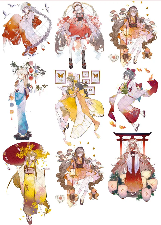 

7CMX2M красивая девушка декоративная плёнка из ПЭТ