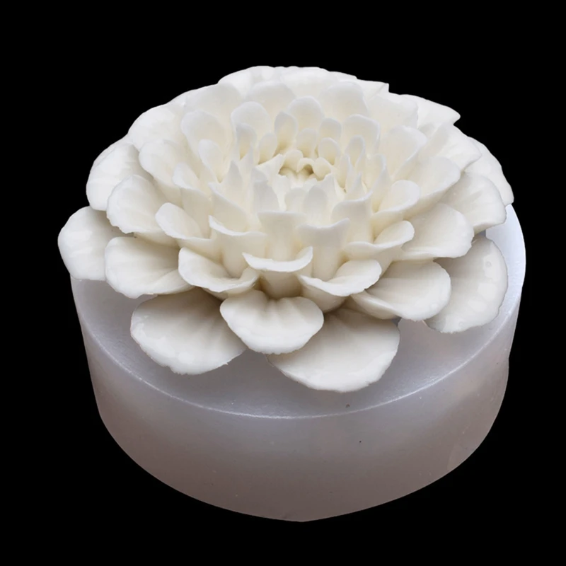

DIY Big Peony Flower Silicone Mold Car Aromatherapy Decoration Decoration Epoxy Mold
