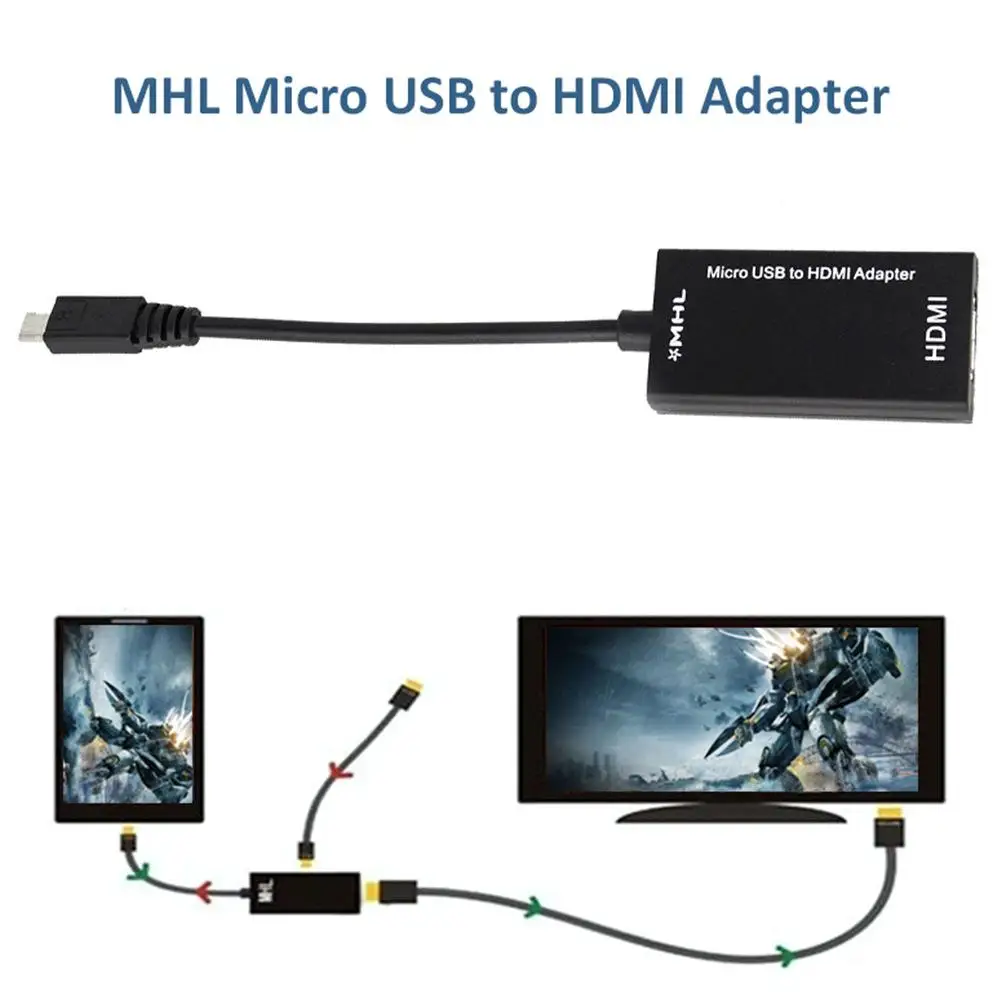5 контактный разъем Micro USB MHL USB/HDMI HD кабель конвертер адаптер для портативных ПК ТВ