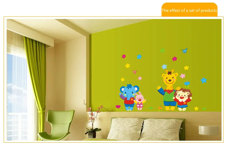

WONTIVE Giraffe Vinyl Wall Stickers Kids Baby Children Decor Home Wall Decals Paper Deco Art Sticker Living Room Decoration