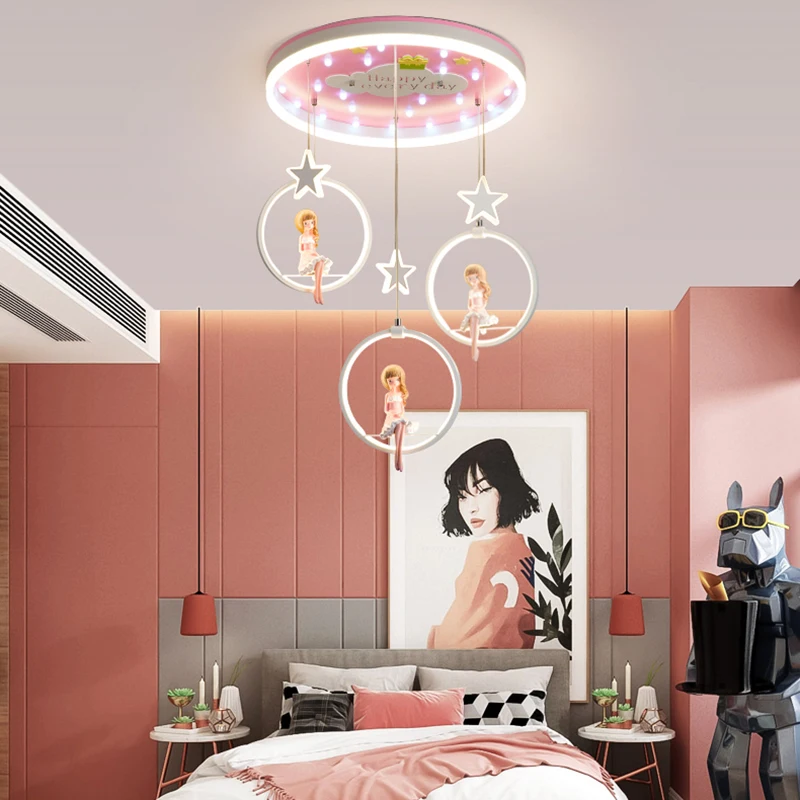 Современная светодиодная детская люстра креативное украшение мультяшное