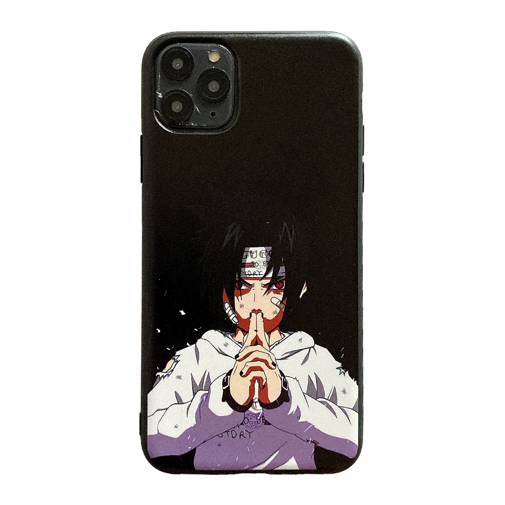 Модный рельефный Чехол аниме Наруто для iPhone 7 8 X XR XS Max 11 Pro Plus 6 6s мягкий чехол из ТПУ