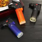 Газовая Бутановая Зажигалка GALINER, 1 струйная зажигалка, ветрозащитные зажигалки для сигар, металлическая заправляемая Зажигалка для сигар с подарочной коробкой