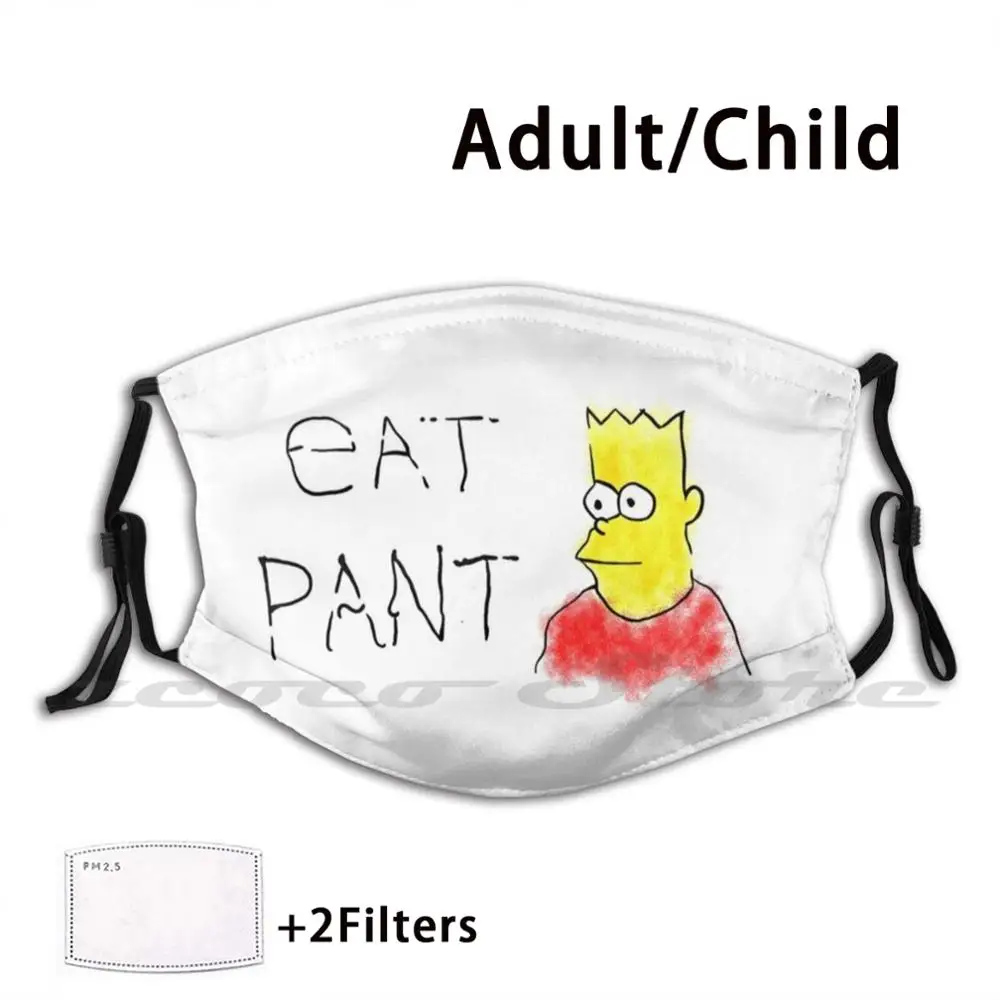Маска Eat Pant для взрослых и детей моющаяся Pm2.5 фильтр с логотипом креативность Meme