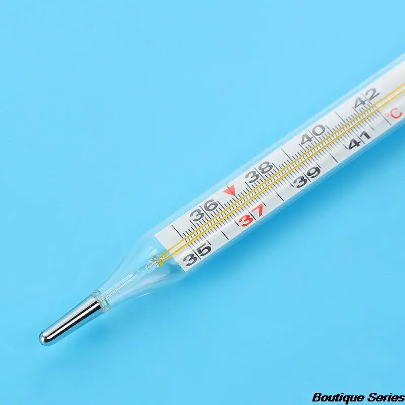 

Medical Mercurial Glass Thermometer Large Screen Clinical Measurement Device