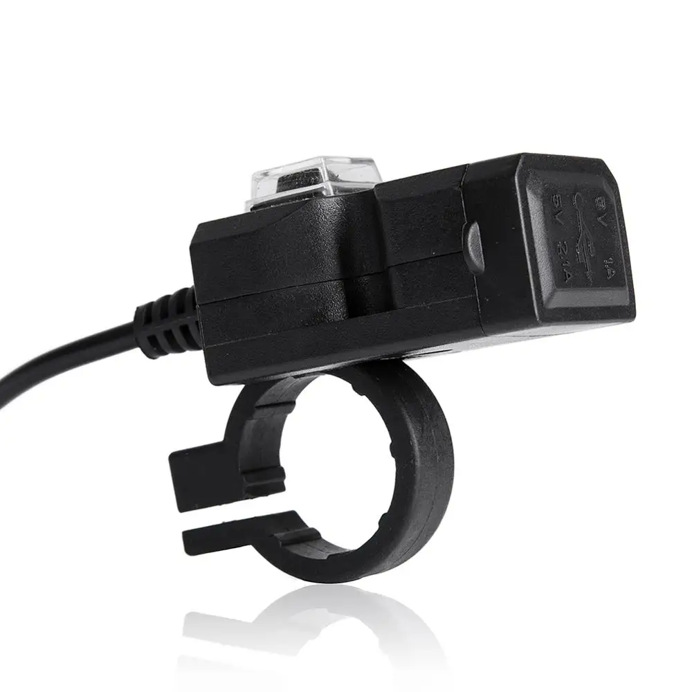 Dual USB Port 12V Waterproof Motorbike Motorcycle Handlebar Charger 5V 1A/2.1A Adapter Power Supply Socket for Phone Mobile NEW |
