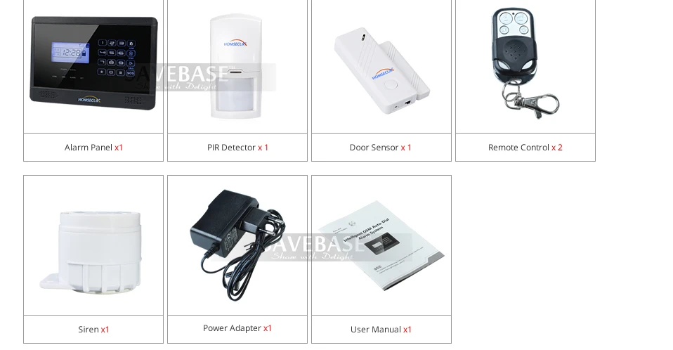 HOMSECUR ЖК беспроводной и проводной GSM домашней безопасности охранная сигнализация комплект с SOS Интерком PIR пульт дистанционного управления YA09