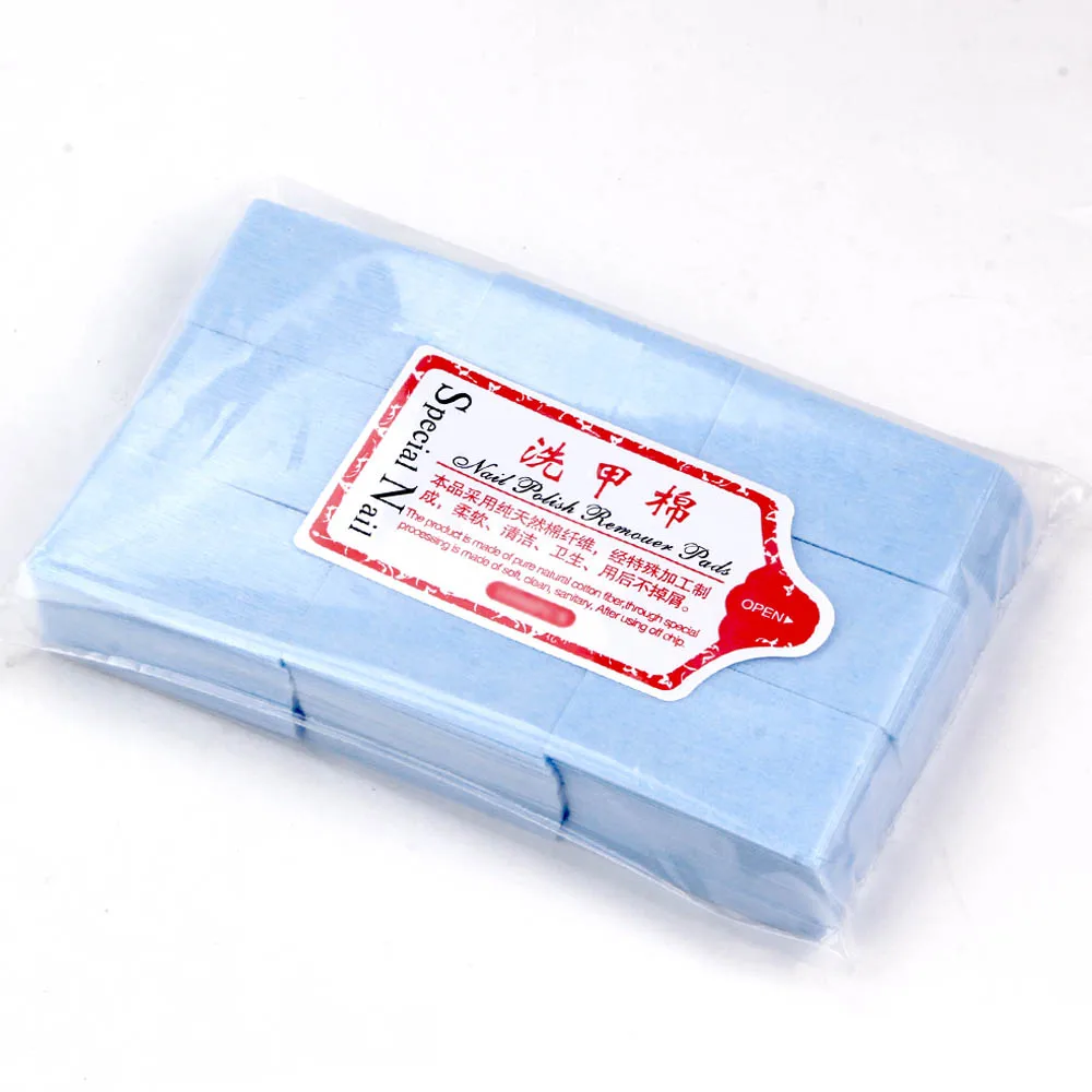 sky blue Лак для ногтей для удаления УФ гель-подушечки салфетки для ногтей Ванна маникюр Гель для педикюра салфетки без ворса хлопок салфетки для ногтей Инструменты - Цвет: sky blue