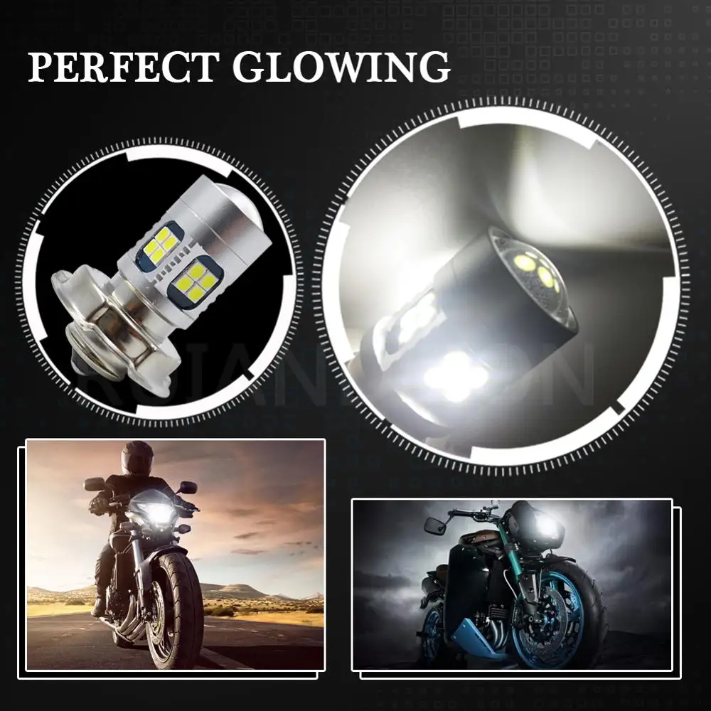 P26S светодиодный мотоциклетный головной светильник 6 24V DC 22SMD 3030 фары Мопед Скутер