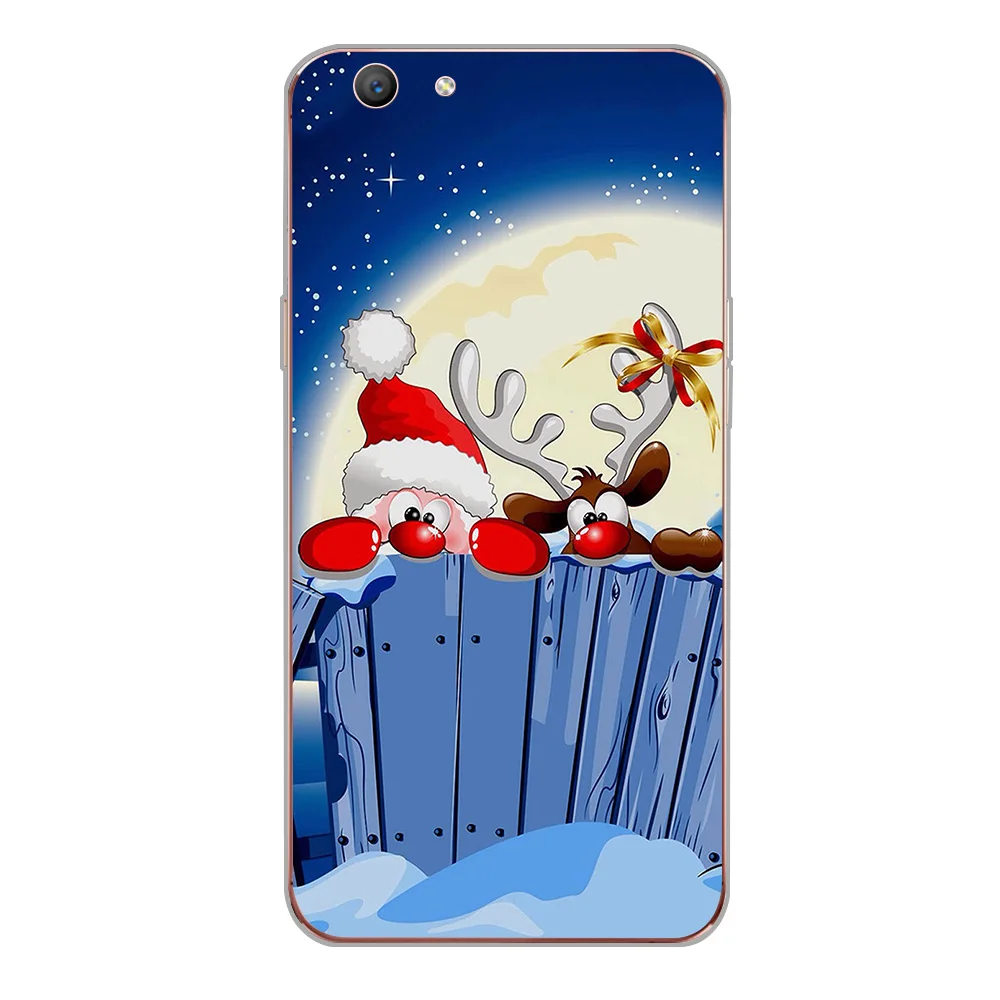 WM05658 Ciciber чехол для телефона чехол для OPPO A83 A59 A57 A39 A37 A5 A7 AX7 A3S F1S F11 F5 Молодежный мягкий силиконовый рождественская ёлка - Цвет: WM05658