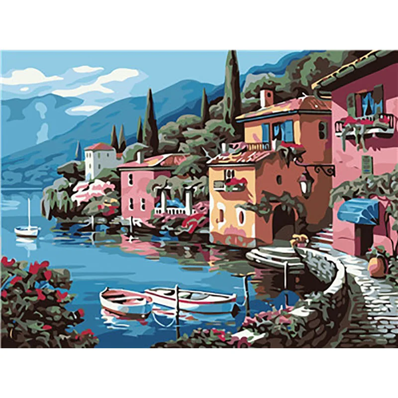 Landscape 22 Картина с пейзажем, Раскраска по номерам, картины с номерами, картины на холсте - Цвет: Landscape 22