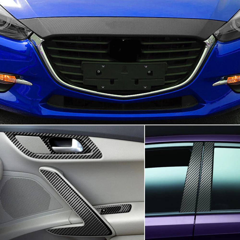 Виниловая пленка из углеродного волокна автомобильные наклейки для MG ZS MGZS Hecto 350