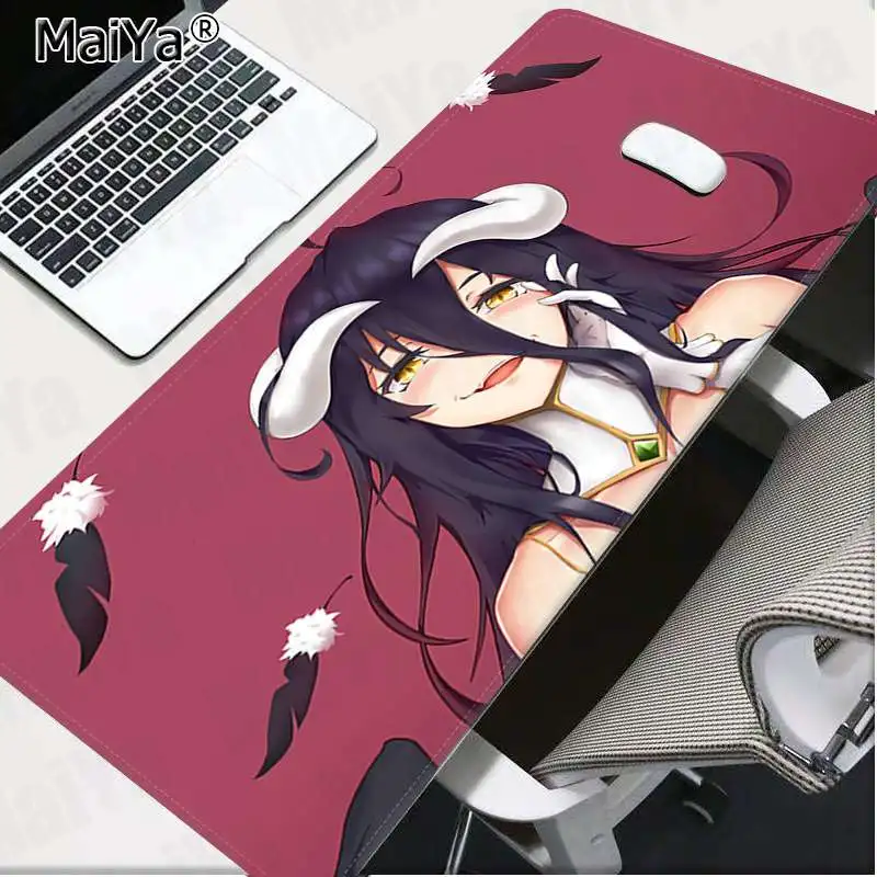 

Maiya Japan Anime Overlord Characters Albedo Nazarick gamer play mats Mousepad Free Shipping Large Mouse Pad Keyboards Mat