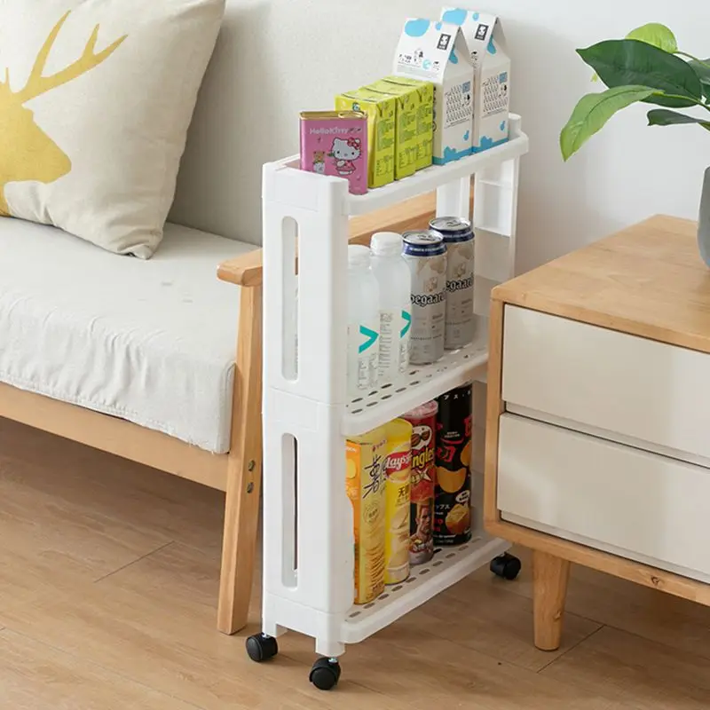 Многофункциональная полка для хранения в ванной комнате кухонный узкий шкаф